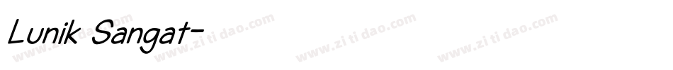 Lunik Sangat字体转换